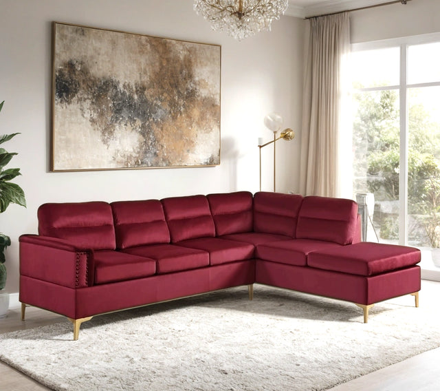 Vogue - Red Sectional **ON SALE**