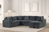 Forever Charcoal Sectional With Pull-Out Bed **NEW ARRIVAL**