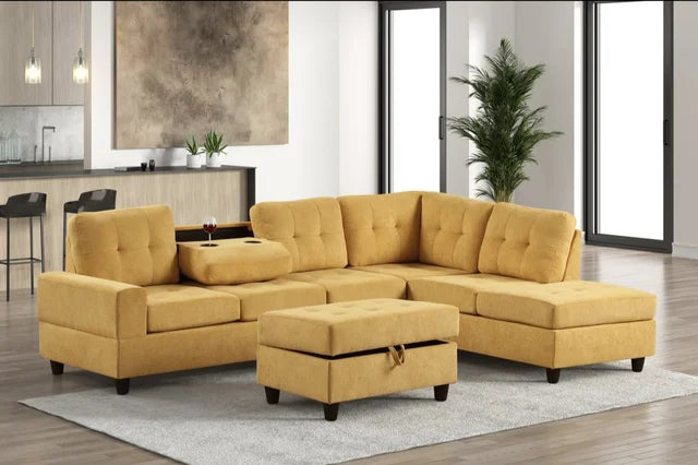 47Heights Reversible Sectional + Ottoman **NEW ARRIVAL**
