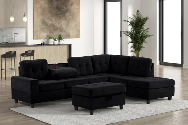 40Heights Reversible Sectional + Ottoman **NEW ARRIVAL**