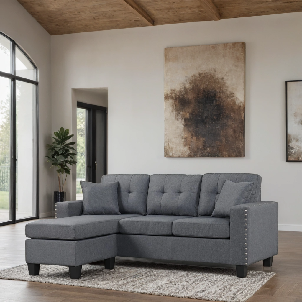 Cris Black - Reversible Sectional
