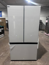 Scratch and Dent-Bespoke 3-Door French Door Refrigerator (30 cu. ft.) with Beverage Center™ in White Glass