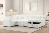 Forever Beige Sectional With Pull-Out Bed **NEW ARRIVAL**