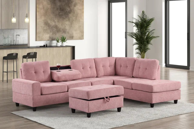 46Heights Reversible Sectional + Ottoman **NEW ARRIVAL**