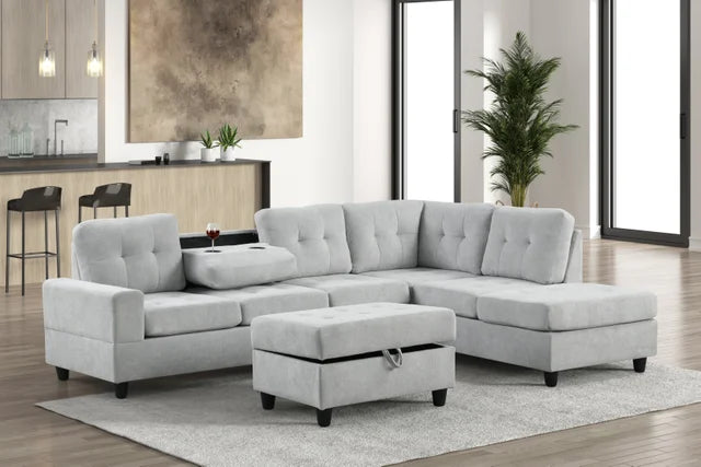 41Heights Reversible Sectional + Ottoman **NEW ARRIVAL**