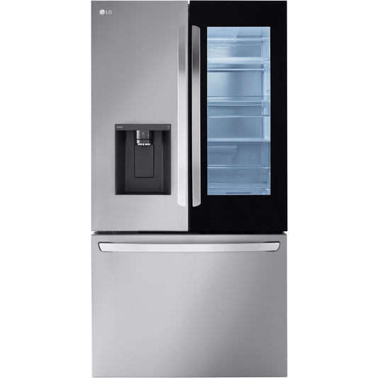 LG/LRFOC2606S 26 CF 3 Door French Door, InstaView Edge to Edge Only, Ice & Water Disp - Stainless