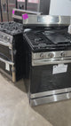 Samsung Stainless Steel Gas Range With 4 Burner With Warming Zone