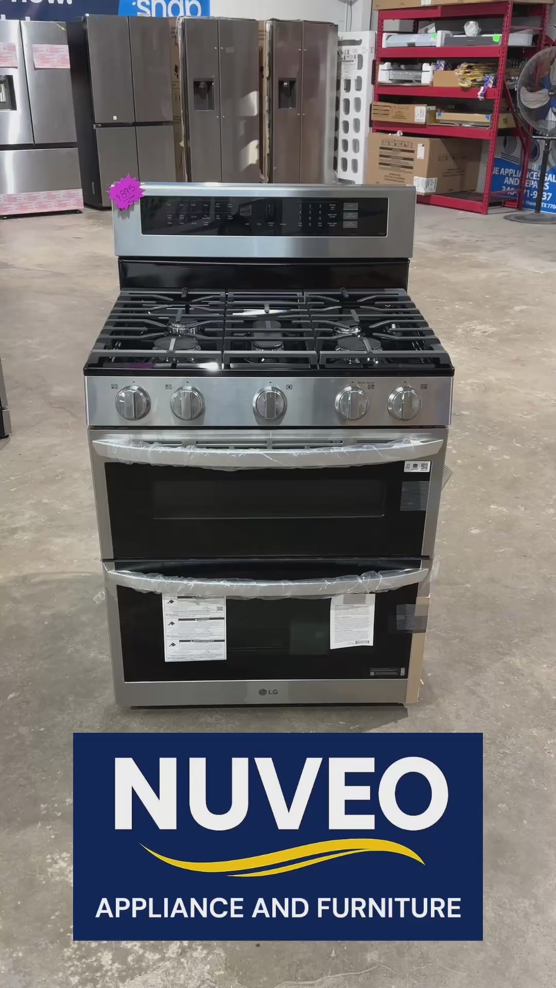 LG Double Oven Gas Stove